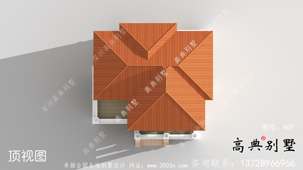 農村復式三層別墅簡歐戶型設計圖紙