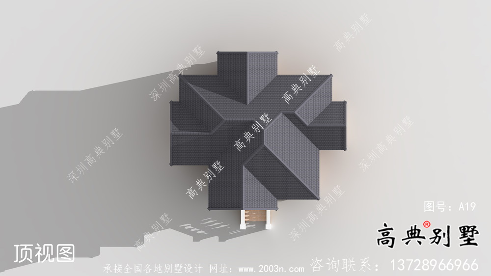 鄉村二層歐式別墅房屋設計圖紙