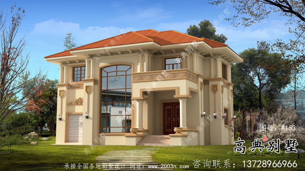 中小型兩層鄉村獨棟別墅整套圖