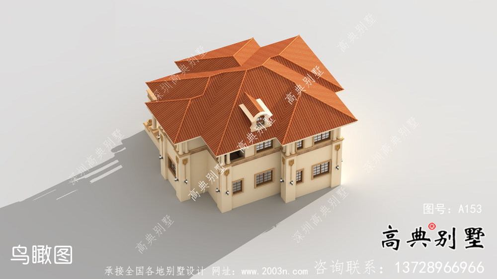 中小型兩層鄉村獨棟別墅整套圖