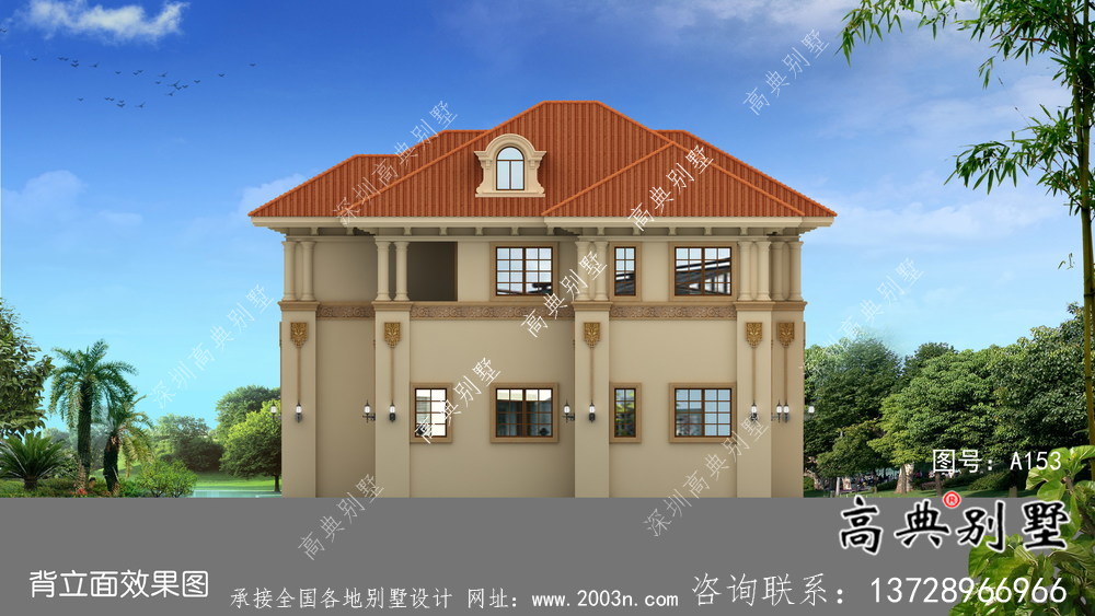 中小型兩層鄉村獨棟別墅整套圖