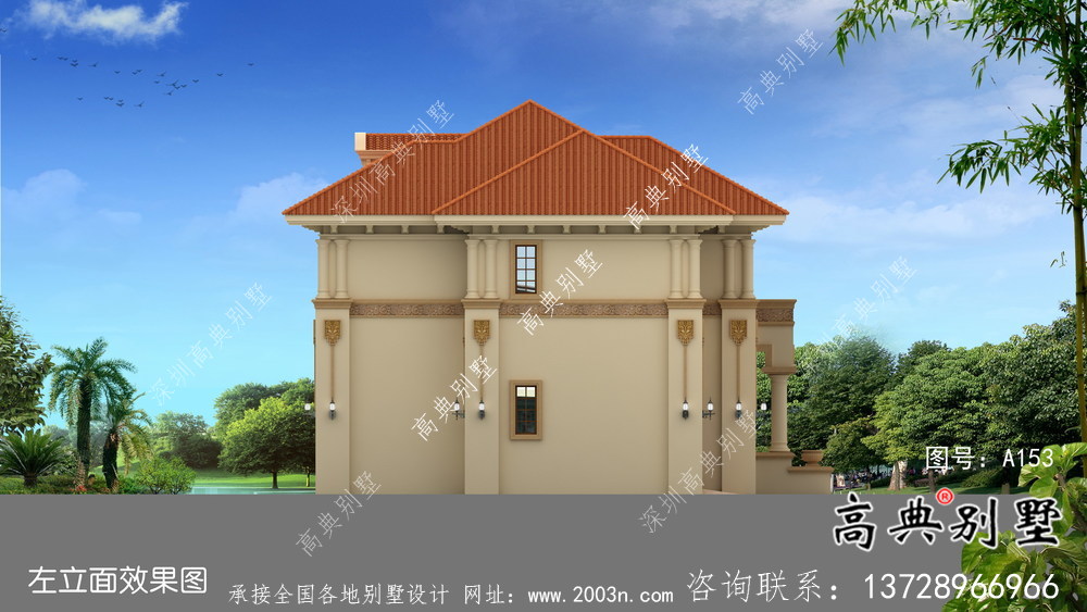 中小型兩層鄉村獨棟別墅整套圖