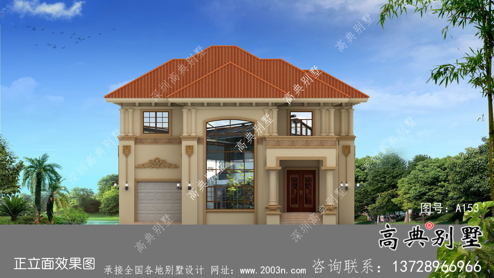 中小型兩層鄉村獨棟別墅整套圖