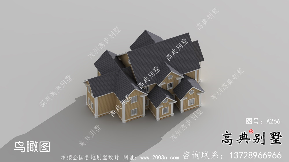 別具一格大氣兩層別墅住宅設計圖紙