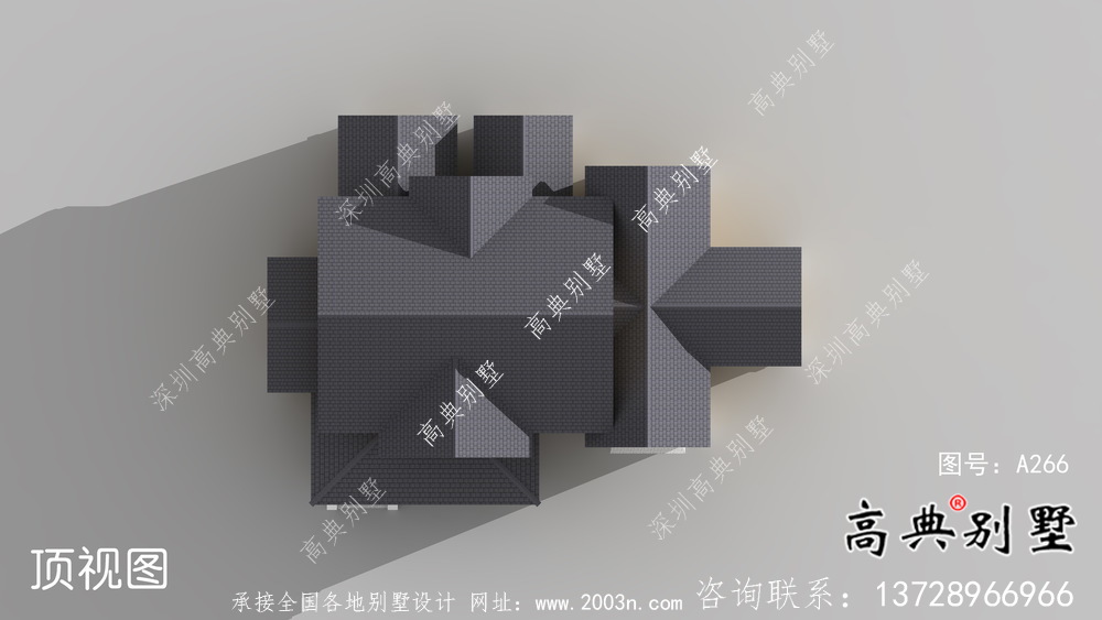 別具一格大氣兩層別墅住宅設計圖紙