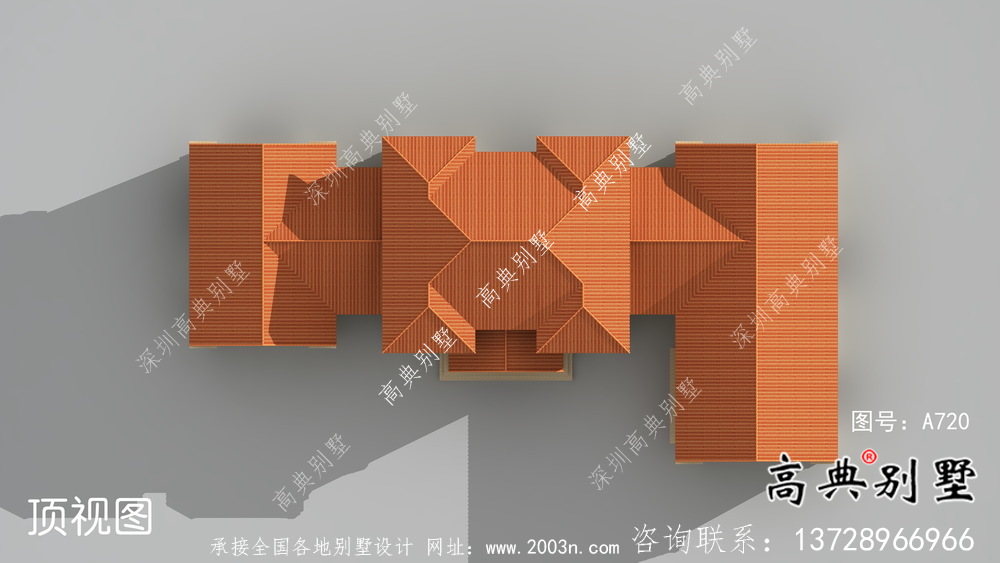 歐式二層別墅墅設計實際效果工程圖紙