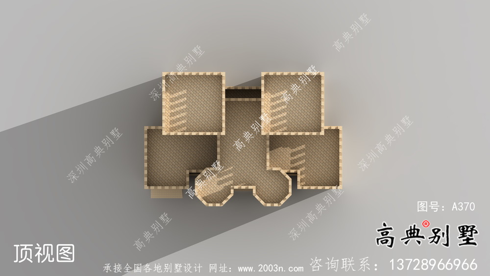 鄉(xiāng)村歐式風(fēng)格，西式城堡別墅四層建筑設(shè)計(jì)圖