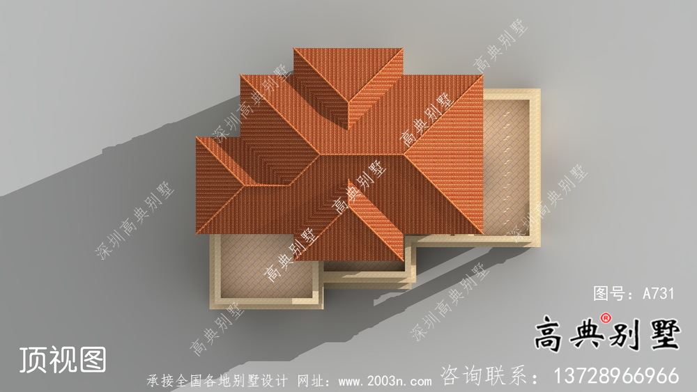 三層簡歐農(nóng)村自建別墅設(shè)計效果圖紙