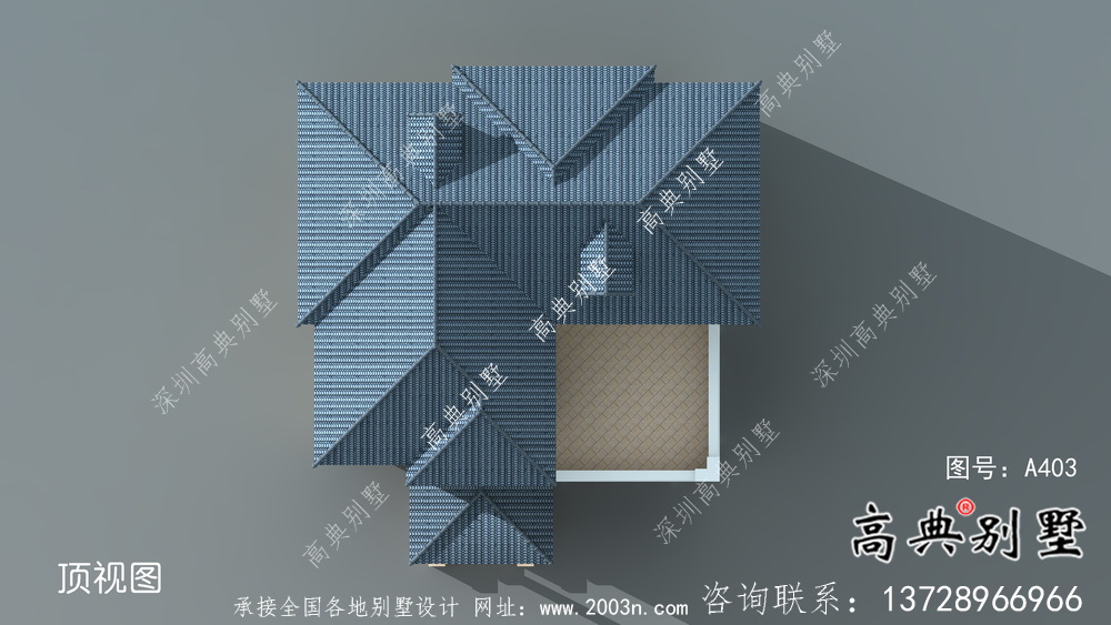 三層簡約農村別墅設計圖