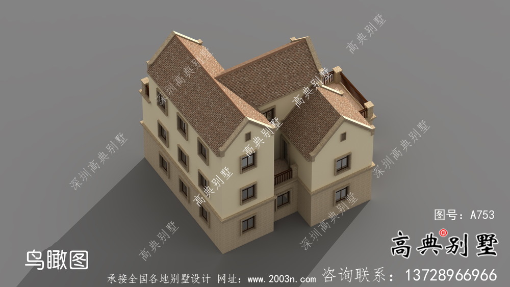 簡單三層歐式別墅裝修效果圖紙整套