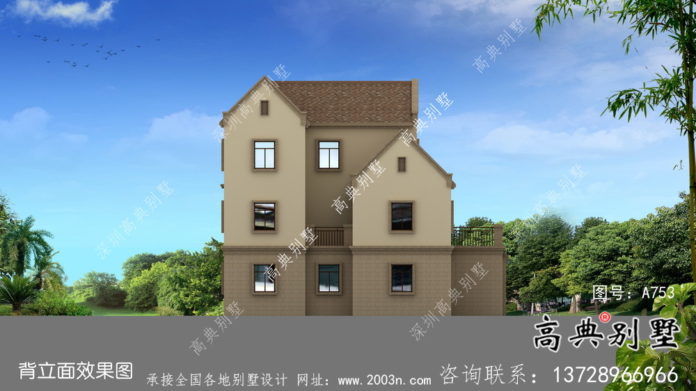 簡單三層歐式別墅裝修效果圖紙整套