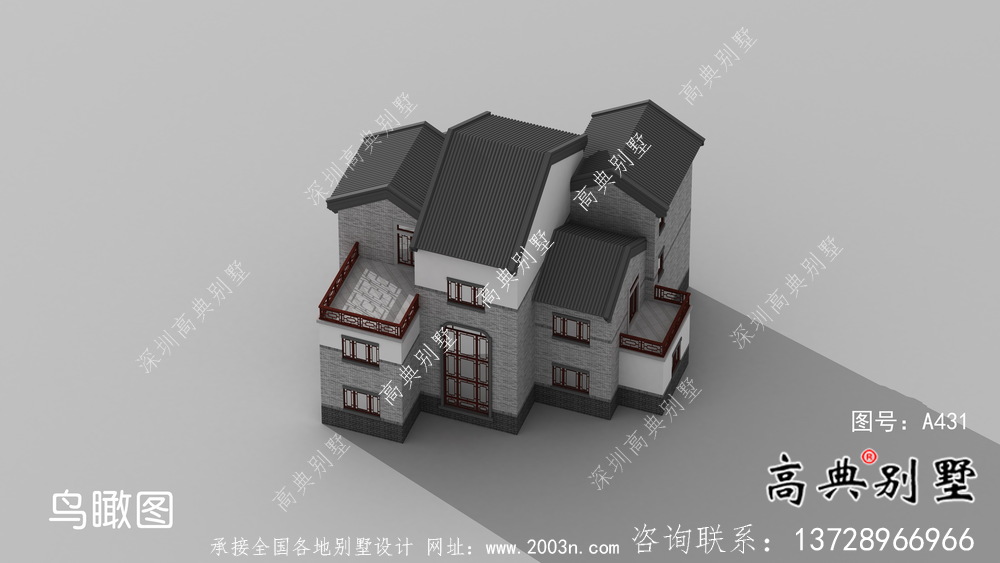 鄉村三層房屋設計圖及設計效果圖