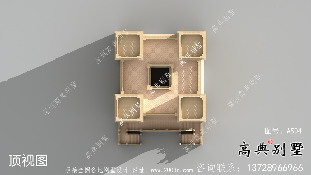 六層豪華大氣法式風格，西式城堡別墅 ，別墅建筑設計