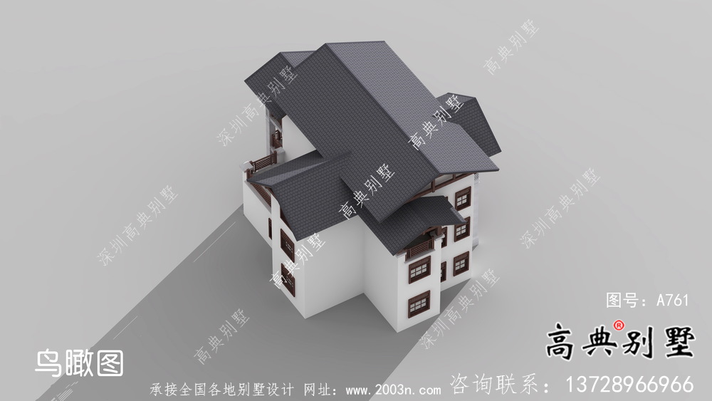 東南亞風格三層別墅設計實際效果工程圖紙