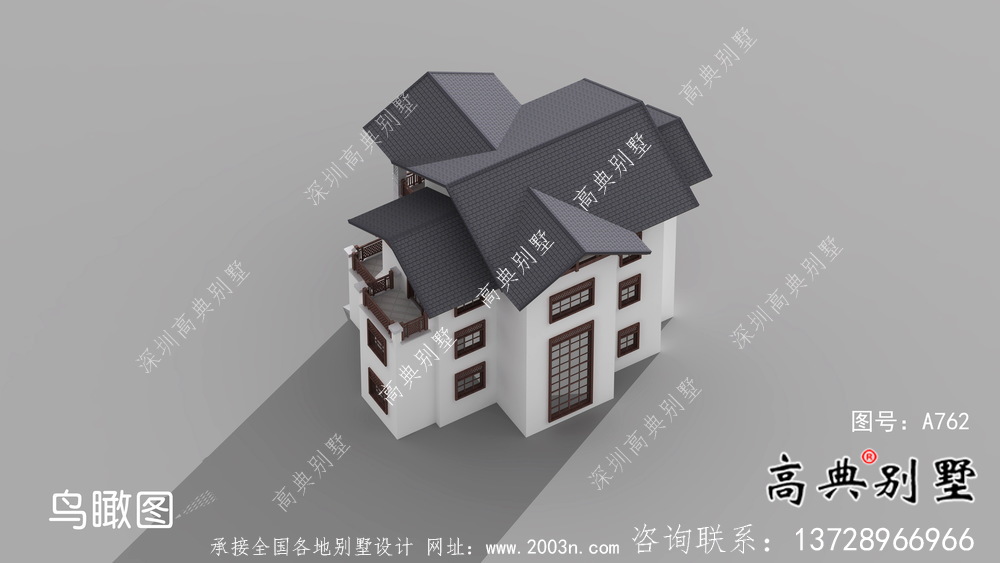 三層東南亞風格別墅設計圖紙