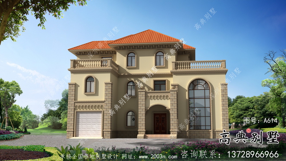 最新款法式風格復式獨棟別墅整套圖