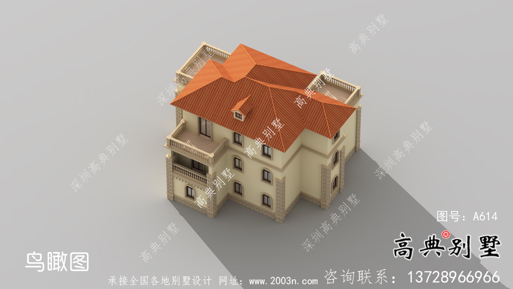 最新款法式風格復式獨棟別墅整套圖