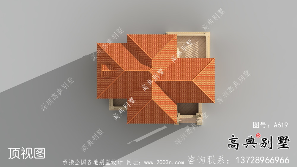 農村歐式風格豪華自建房屋設計圖+效果圖