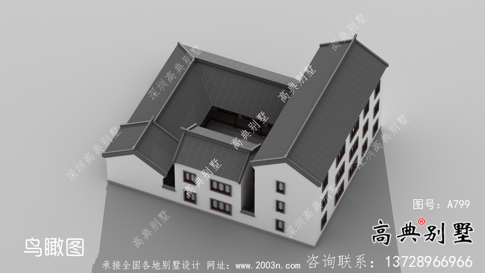 新中式別墅自建新農村三層工程建筑工程圖紙整套