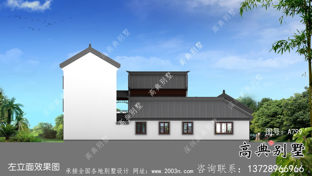 新中式別墅自建新農村三層工程建筑工程圖紙整套