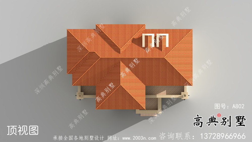 農村自建房三層歐式別墅設計圖紙