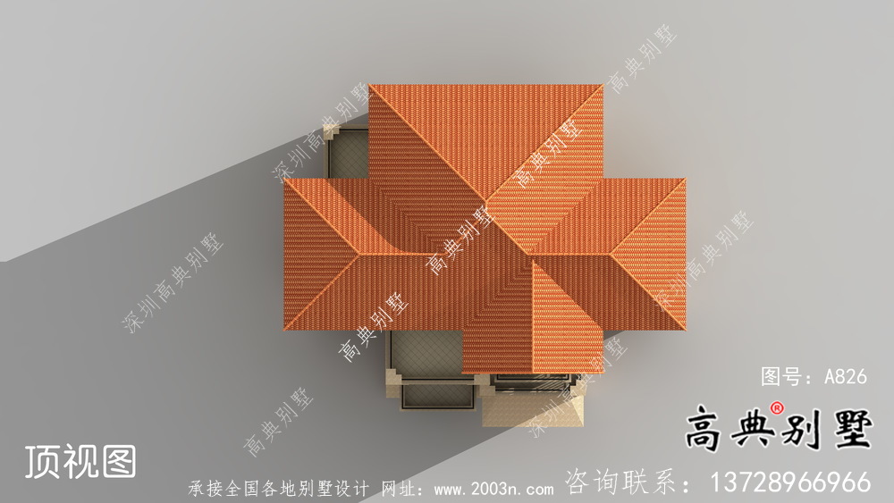 農村三層歐式風格別墅全套設計圖