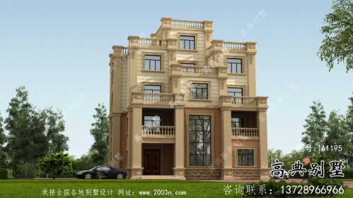 大方精美歐式風格住宅設計圖紙+效果圖