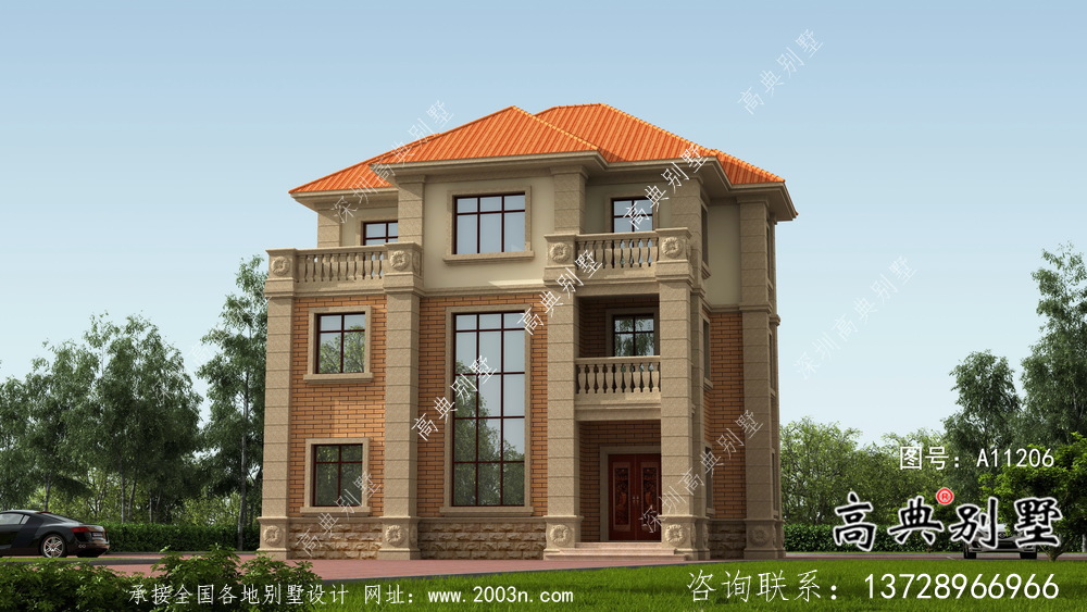 精致豪華含房屋設計圖紙+結構