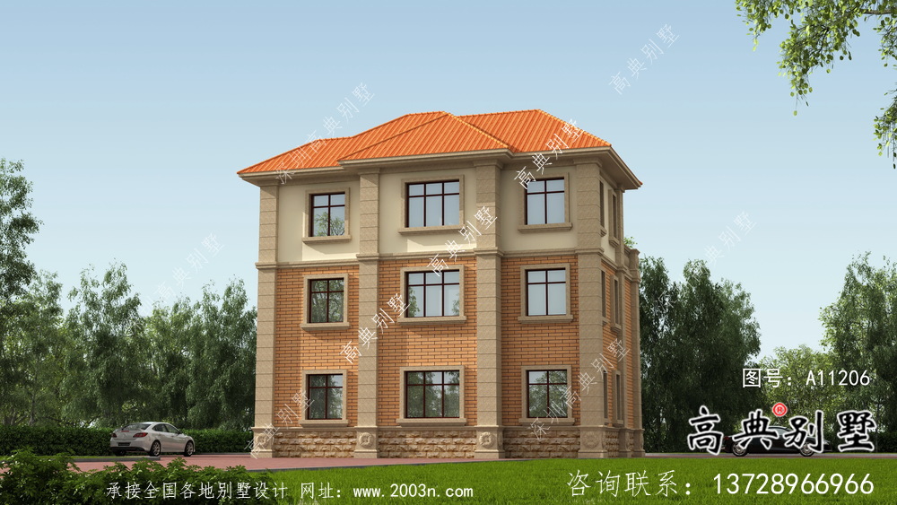 精致豪華含房屋設計圖紙+結構