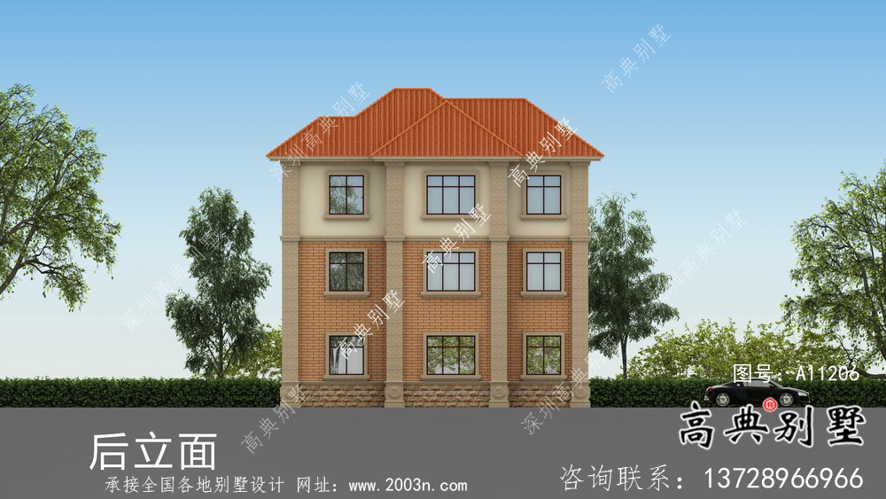 精致豪華含房屋設計圖紙+結構