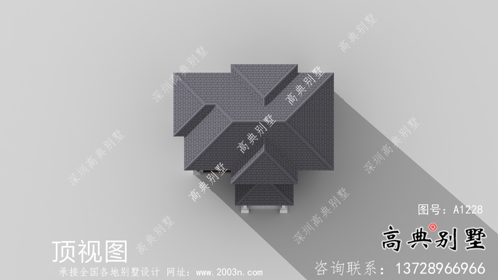 新農(nóng)村三層新中式風(fēng)格別墅戶型設(shè)計圖+效果圖