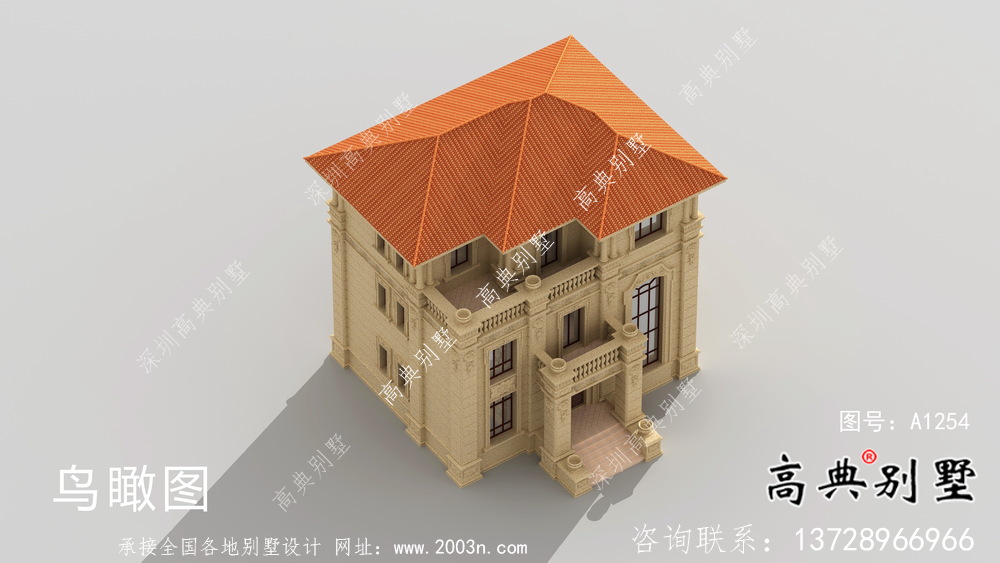 三層奢華大氣歐式風(fēng)格別墅建筑設(shè)計(jì)