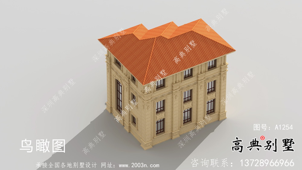 三層奢華大氣歐式風(fēng)格別墅建筑設(shè)計(jì)