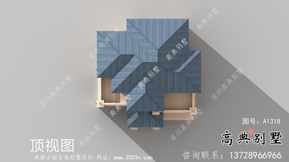 復式大氣的三層意大利風格別墅