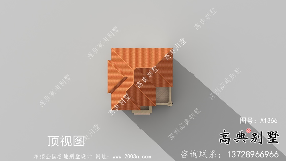 三層鄉村復式樸素的獨棟別墅效果圖