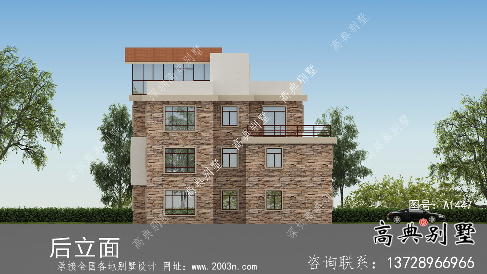 精美大氣的現代簡約風格別墅設計效果圖