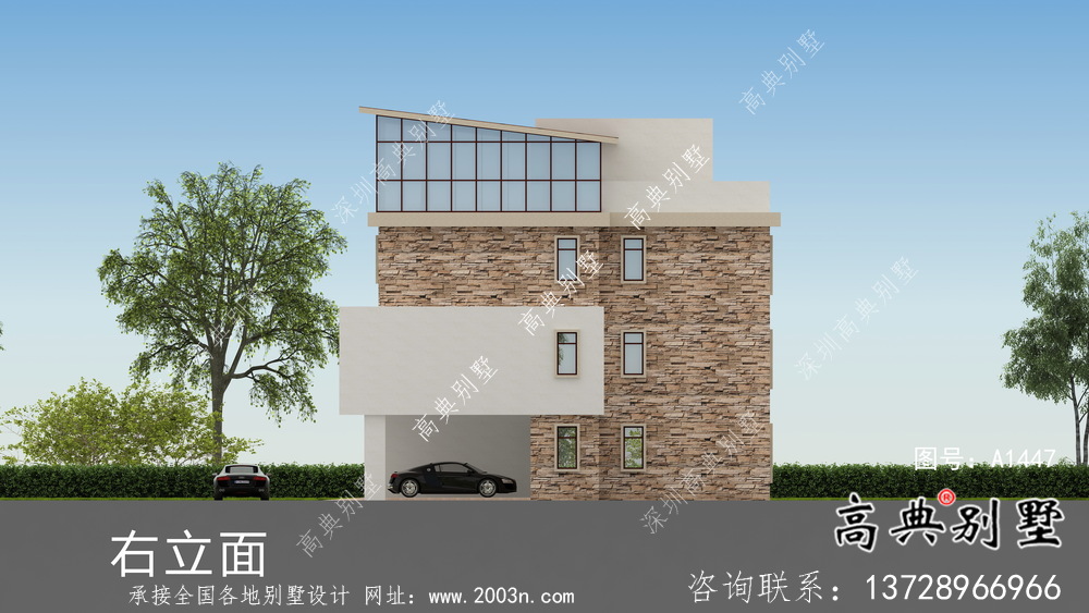 精美大氣的現代簡約風格別墅設計效果圖
