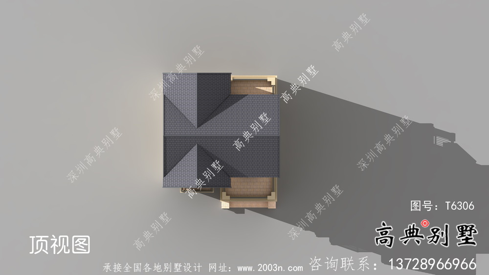 優(yōu)雅大氣歐式住宅建筑設(shè)計(jì)圖，效果圖