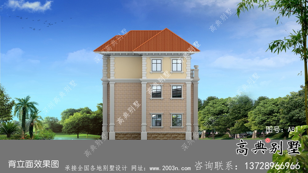 三層歐式古典豪宅別墅復式大客廳設計效果圖