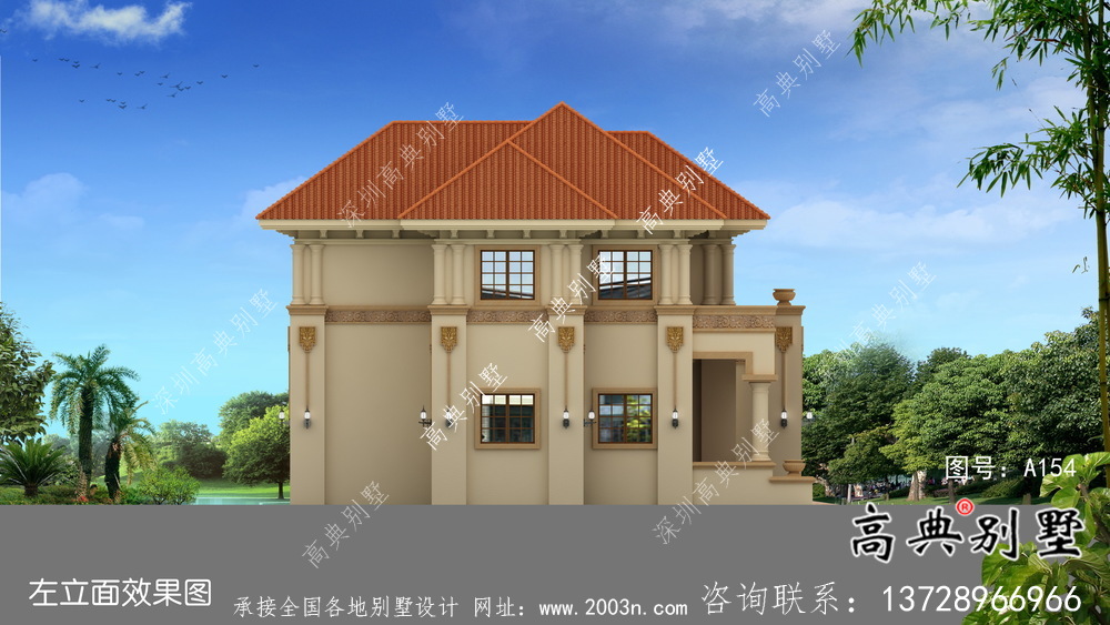 農村二層歐式別墅全套設計圖