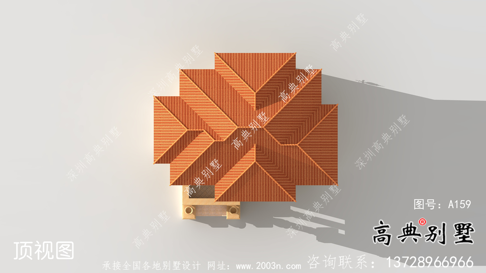 歐式鄉(xiāng)村二層別墅設(shè)計(jì)效果圖紙