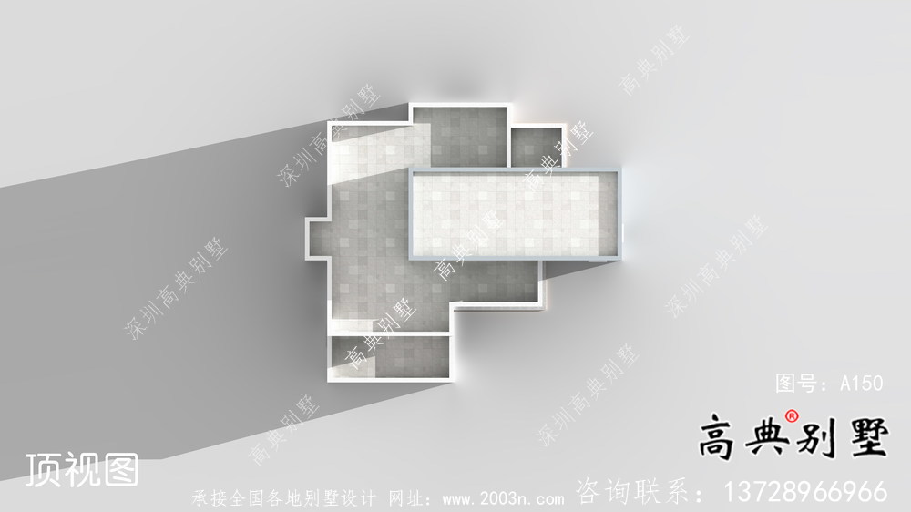 緊湊型現代風格新農村住宅建筑設計圖紙