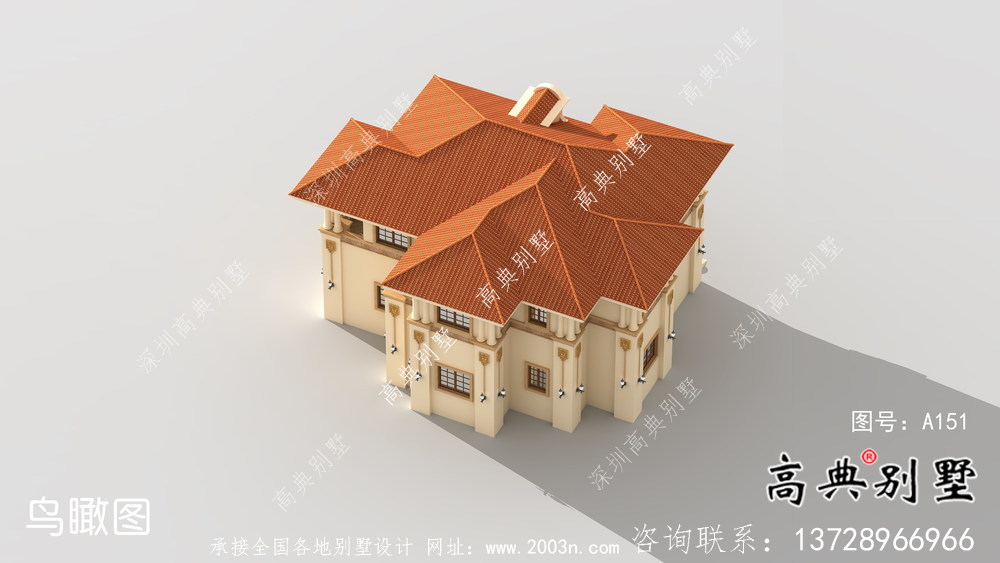 外觀簡單、歐式復式風格的自建別墅設計圖