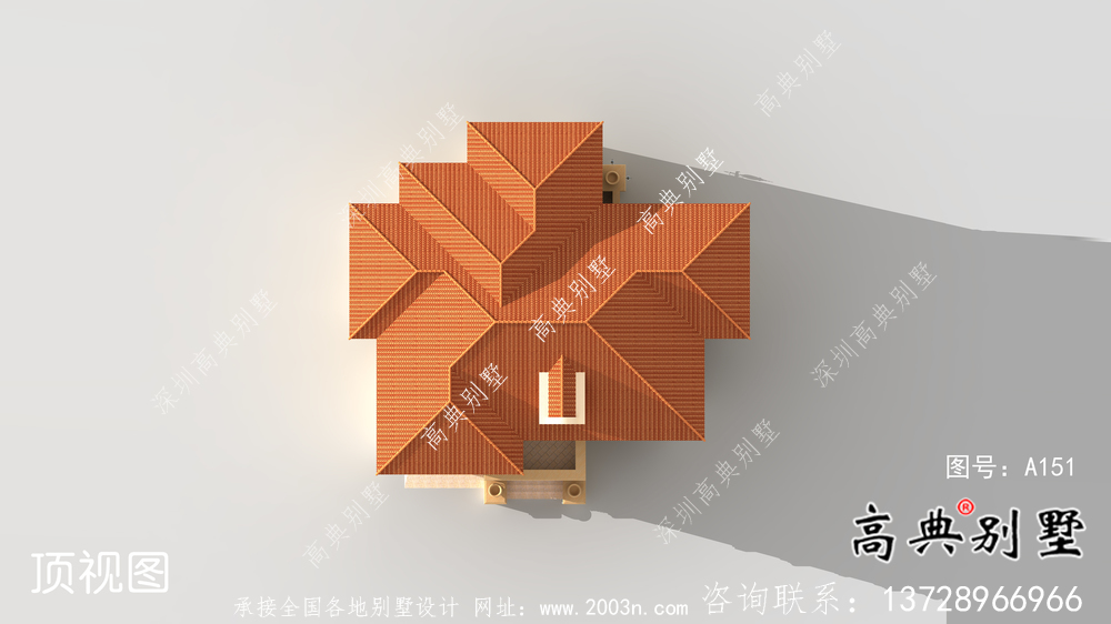 外觀簡單、歐式復式風格的自建別墅設計圖