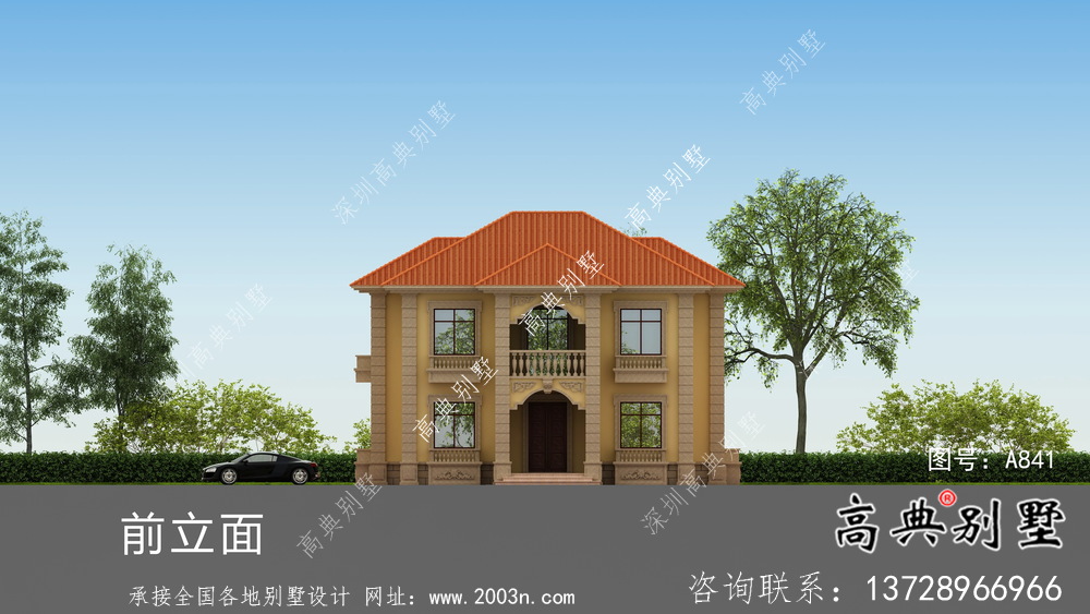 二層歐式鄉村別墅全套設計和施工效果圖
