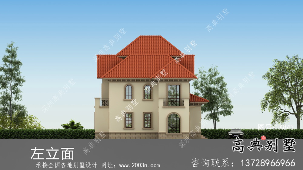 鄉村二層歐式別墅設計效果圖大全
