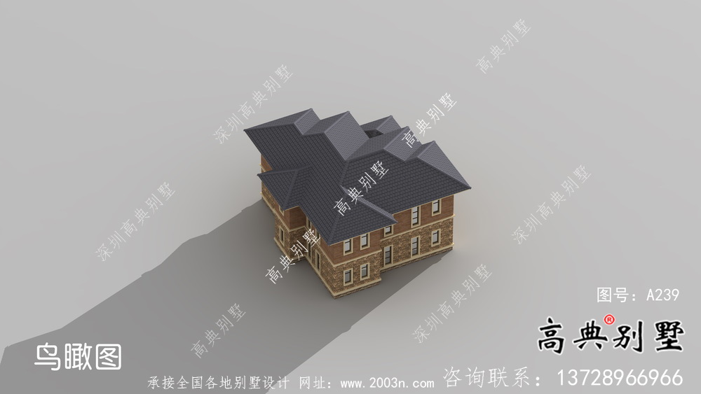 二層樸素歐式風(fēng)格新農(nóng)村房屋設(shè)計(jì)圖