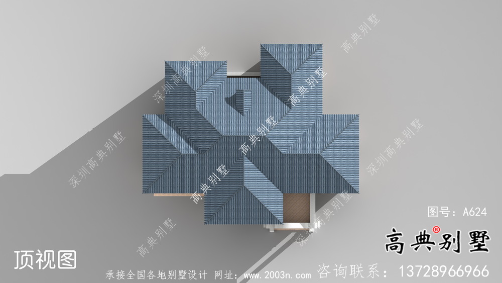 大氣法式風格農村建造別墅設計圖紙