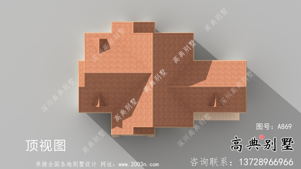 經典美式別墅戶型設計圖+效果圖