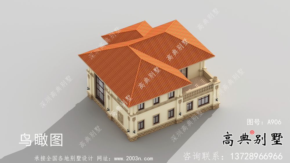 意大利風格舒適私人別墅設(shè)計圖，效果圖